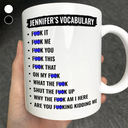 Gift For Bestie,Gifts For Colleagues,Funny - Funny Vocabulary At Work For Colleague And Bestie - Personalized Mug