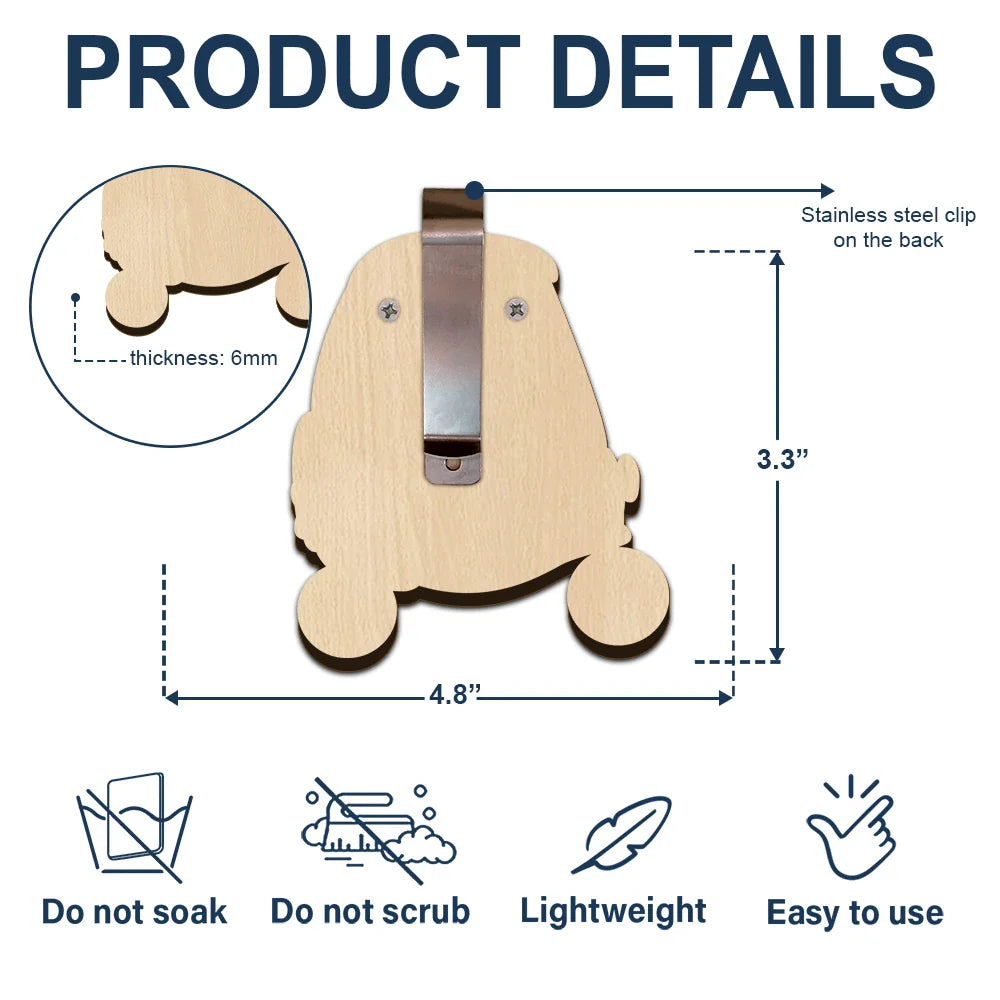 Custom Photo Cute Baby Drive Safe Daddy - Personalized Custom Shaped Car Visor Clip