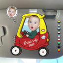 Gift For Father - Custom Photo Cute Baby Drive Safe Daddy - Personalized Custom Shaped Car Visor Clip
