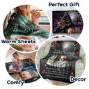 Memorial - Custom Photo A Hug From Heaven When You Really Miss Me Memorial - Personalized Fleece Blanket, Sherpa Blanket