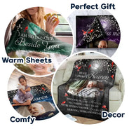 Memorial - Custom Photo A Hug From Heaven When You Really Miss Me Memorial - Personalized Fleece Blanket, Sherpa Blanket