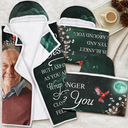 Memorial - Custom Photo A Hug From Heaven When You Really Miss Me Memorial - Personalized Wearable Hooded Blanket