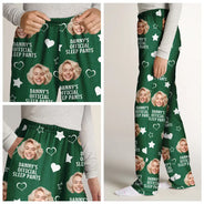 Gift For Couples, Gift For Husband - Custom Photo Funny Couple Daddy's Official Sleep Pants - Personalized Pajama Pants
