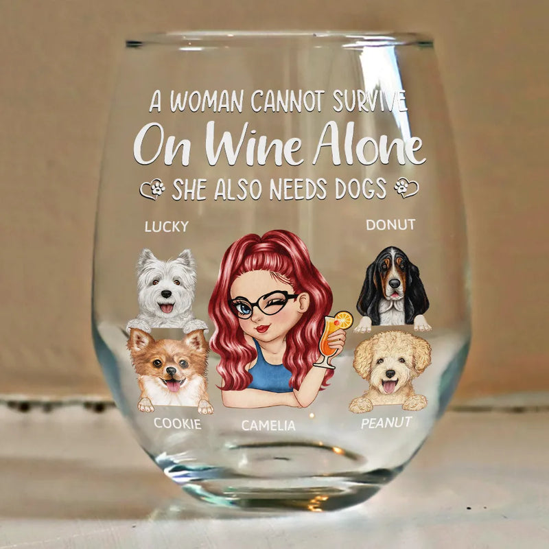 "A Woman Cannot Survive On Wine Alone" Jigsaw Puzzle - 500 Pieces, 20.5x15 Inches, Adult Humor