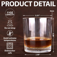 Gift For Couples, Gift For Husband, Gift For Wife, Gift For Boyfriend, Gift For Girlfriend - My Missing Piece Couples - Personalized Engraved Whiskey Glass
