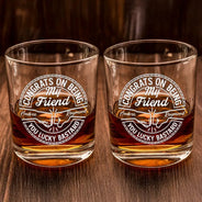 Gift For Brothers,Gift For Bestie,Gift For Men,Funny - Congrats On Being My Brother You Lucky Man - Personalized Whiskey Glass