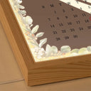 Dessin au crayon photo personnalisé Couple L'année de notre mariage Light Painting - Cadre photo lumineux personnalisé