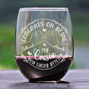 Gift For Sisters,Gift For Bestie,Funny - Congrats On Being My Sister You Lucky Girl - Personalized Stemless Wine Glass