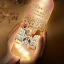 Gift For Couples, Gift For Husband, Gift For Wife - Back Sitting Couple You And Me We Got This - Personalized Bottle Light