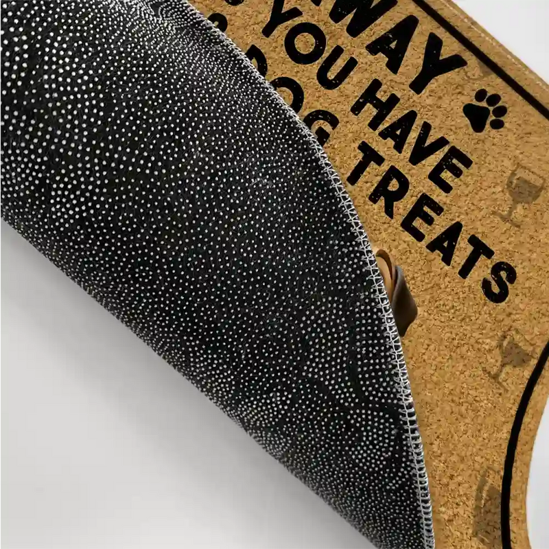 Pet Lovers, Dog Mom, Dog Lovers, Dog Dad - Go Away Unless You Have Alcohol And Dog Treats 3D Effect - Personalized Doormat
