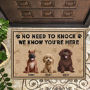 Dog Lovers, Pet Lovers - Just So You Know There's Like A Bunch Of Dogs In Here - Personalized Doormat