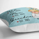 Happy,Gift For Mother,Gift For Grandma - Birth Flower Mom Grandma Great Grandma - Personalized Pillow