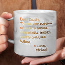 Gift For Mother - Mom Thanks For Putting Up With My Sibbling From Favorite Child - Personalized Marble Mug