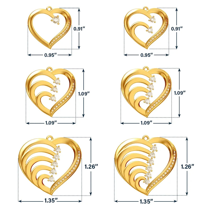 Gift For Mother,Love,Mom - Daughters (Adult),Happy,Gift For Daughter - Mom Daughters Custom Name Gemstones Jewelry - Personalized Birthstone Heart Necklace