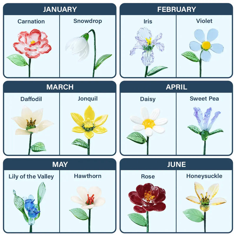 Gift For Sisters,Gift For Sibling,Happy - Sisters Are Different Flowers From The Same Garden - Personalized Glass Birth Month Flower