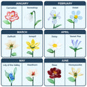 Gift For Grandma,Grandma,Grandkids,Grandma's Hobby,Happy - Grandma's Garden - Personalized Glass Birth Month Flower