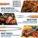 Gift For Father,Gift For Grandpa,Grandpa's Hobby,Dad's Hobby,Grilling,Non-Eng,Photo,Icon,Humorous - Custom Photo Daddy's Grilling Buddies - Personalized BBQ Tool Set With Storage Bag