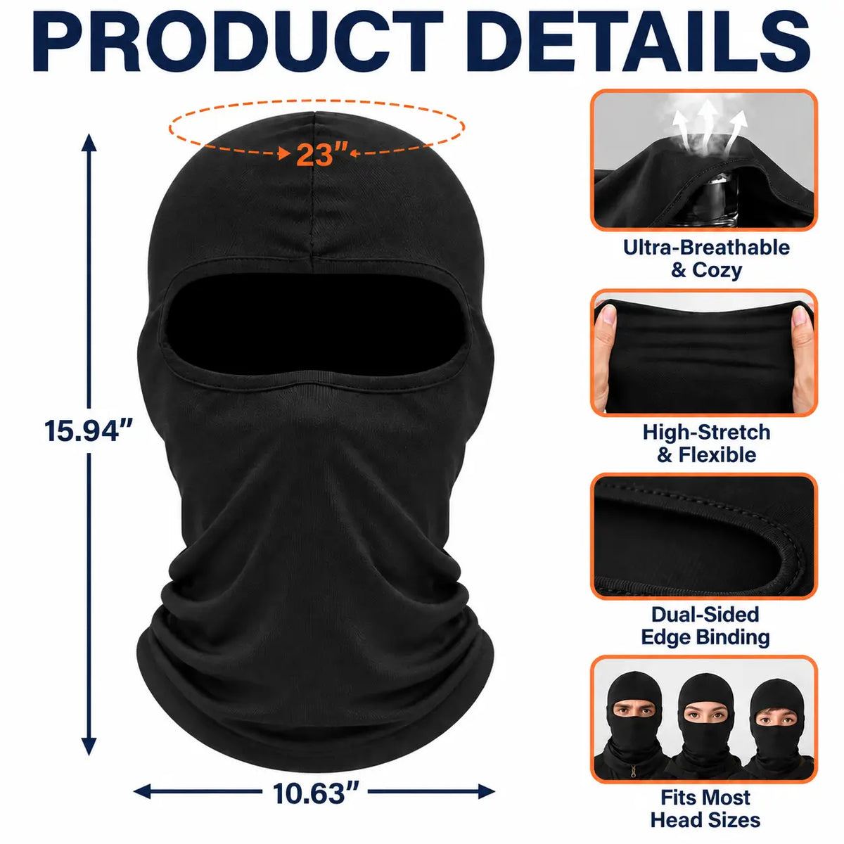 Christmas, Humorous, Icon, Skiing - Funny Matching Gift For Skier Besties - Personalized Glam Face Balaclava Face Mask