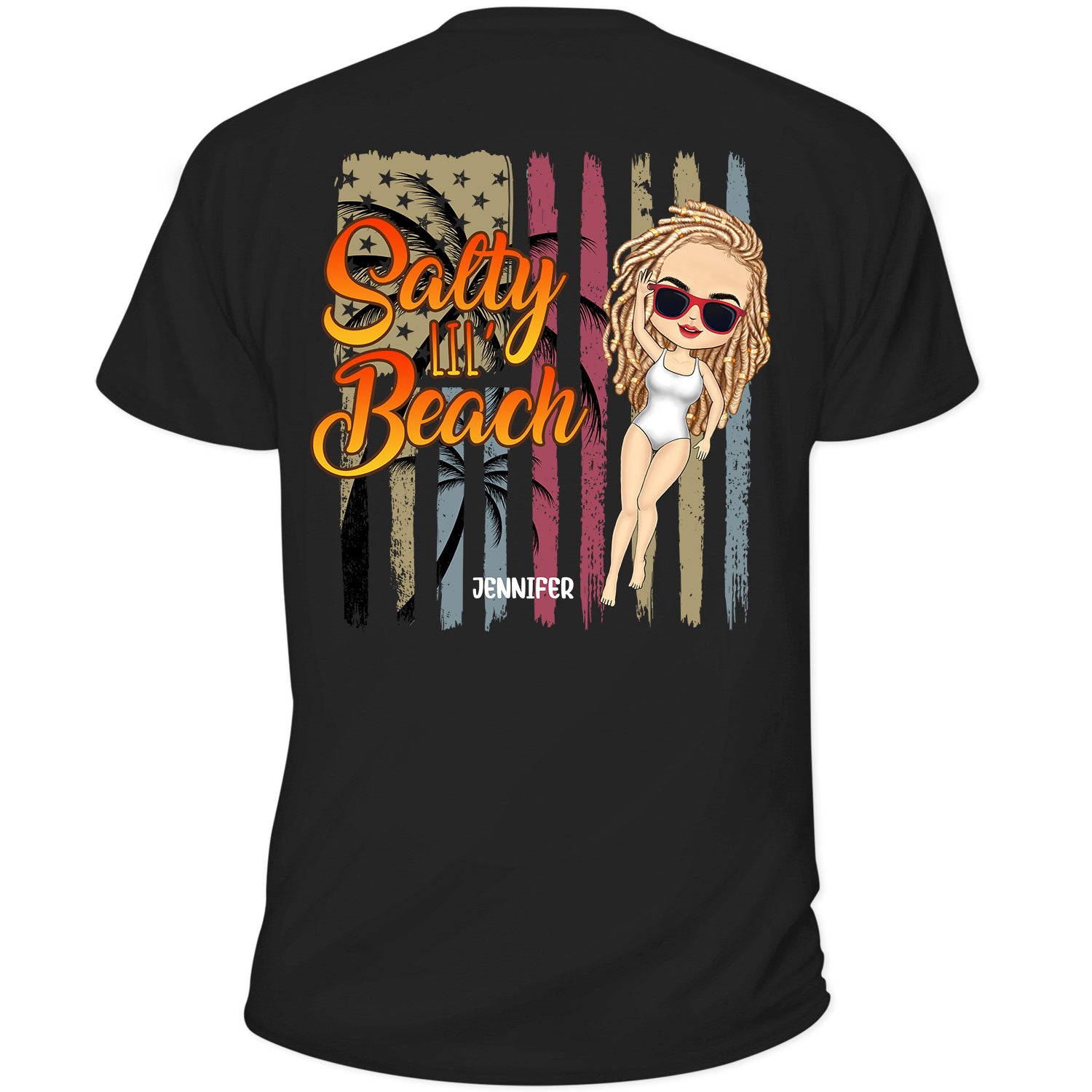 Salty Lil' Beach - Gift For Women, Gift For Yourself - Personalized Custom T Shirt