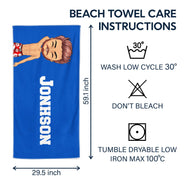 Bold Font Style Travel Beach Summer - Gift For Yourself, Family, Besties - Personalized Custom Beach Towel