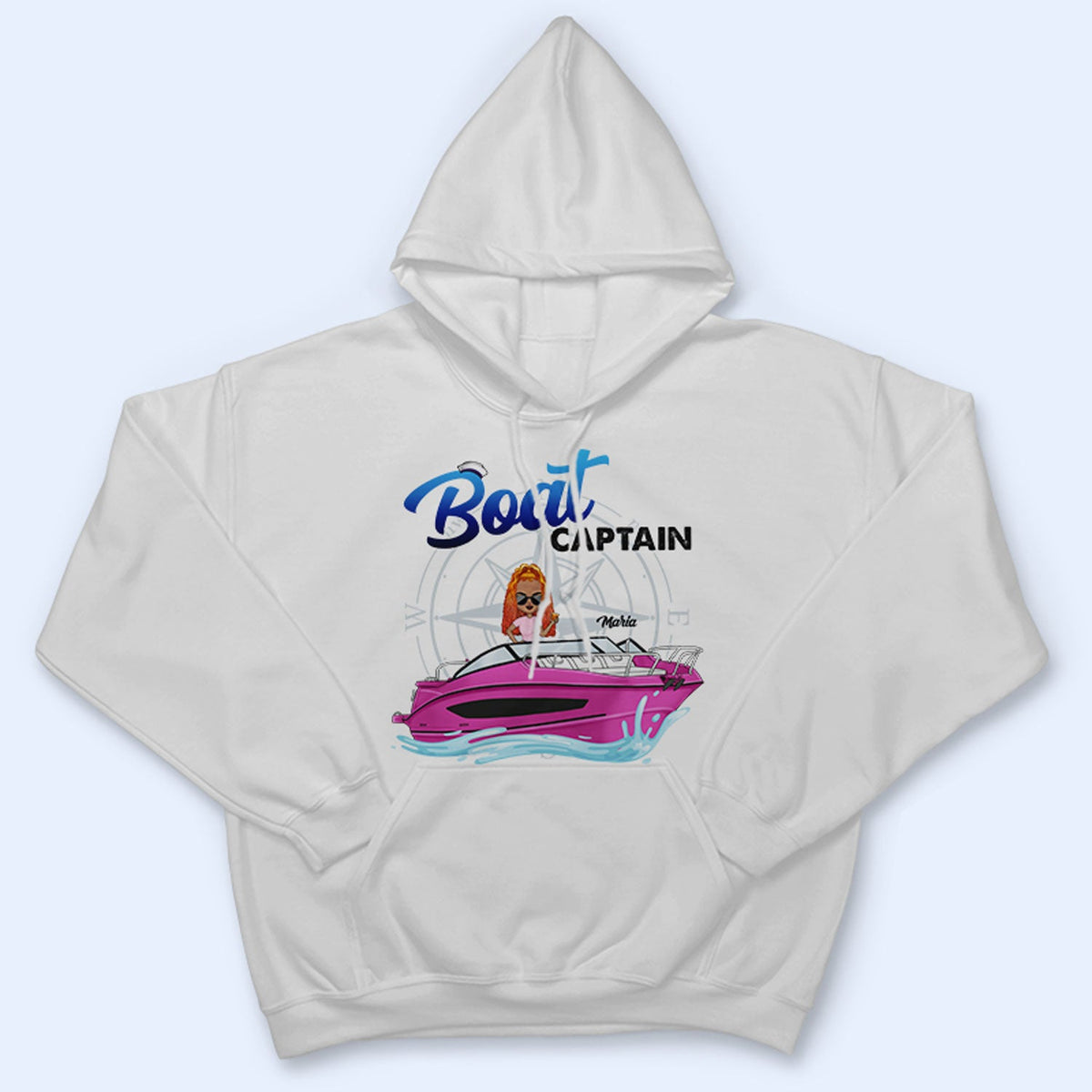 Capitaine de bateau - Cadeau d'anniversaire, de voyage, de croisière pour les amoureux de la plage, les voyageurs - T-shirt personnalisé