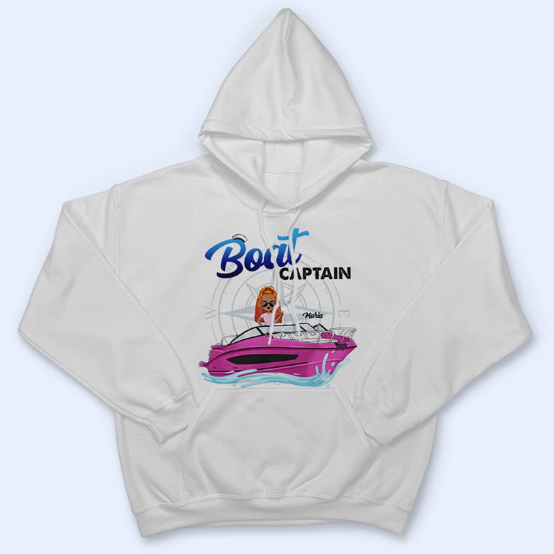 Capitaine de bateau - Cadeau d'anniversaire, de voyage, de croisière pour les amoureux de la plage, les voyageurs - T-shirt personnalisé
