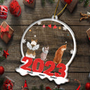 Dog Cat Pet - Christmas Gift For Pet Lovers - Personalized Custom Shaped Acrylic Ornament