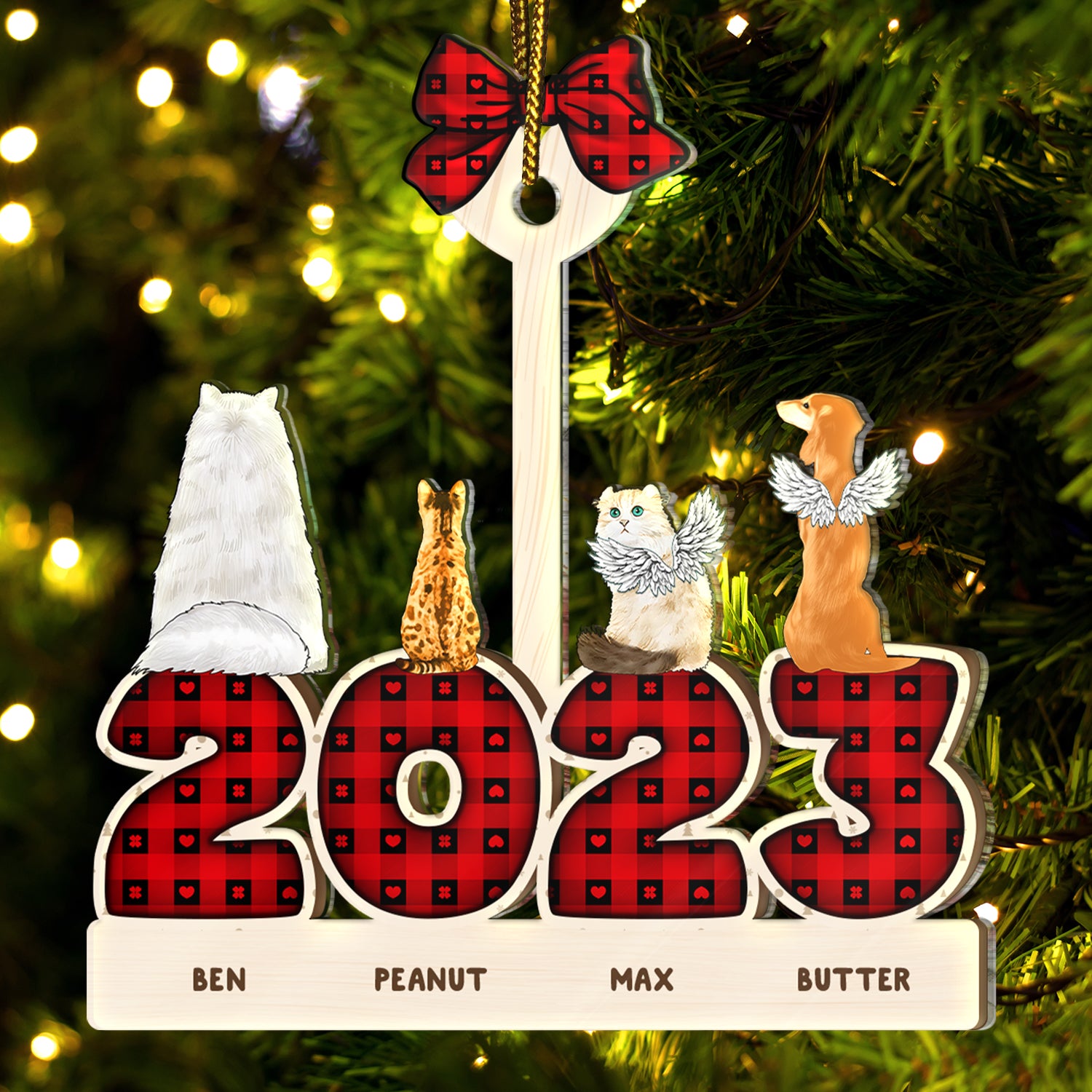 Dog Cat Pet - Christmas Gift For Pet Lovers - Personalized Cutout Acrylic Ornament