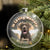 Custom Photo In Loving Memory - Christmas Gift For Dog Lovers - Personalized Clear Flat Ball Ornament