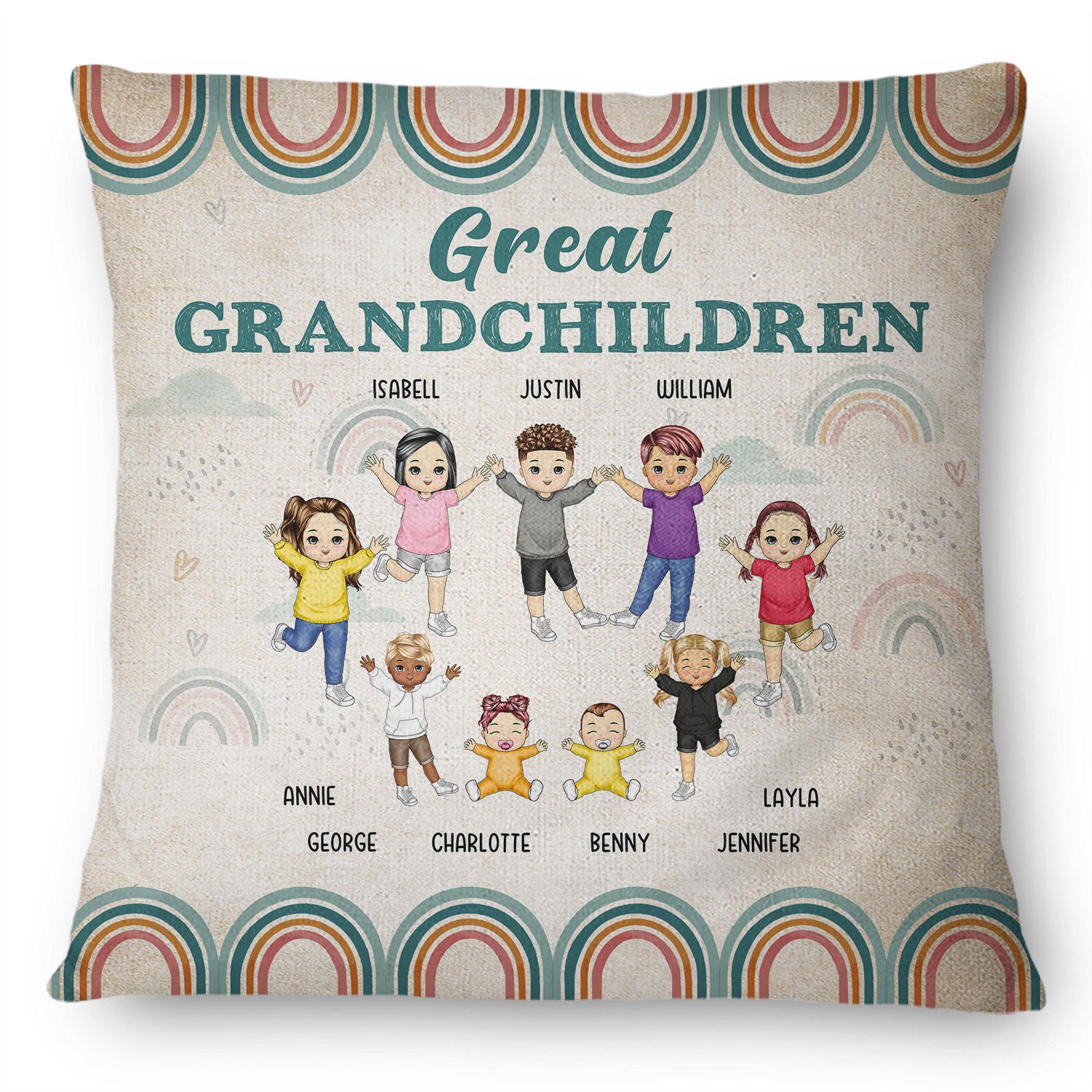 Great Children - Gift For Grandparent - Personalized Pillow