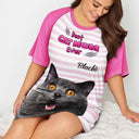 Custom Photo Best Cat Mom Ever - Gift For Cat Mom - Personalized Women's Sleep Tee
