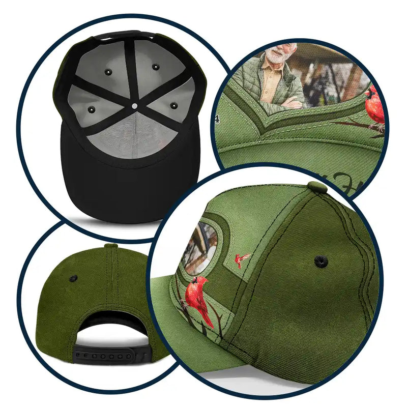 Custom Photo Memorial I'll Carry You With Me Until I See You Again - Personalized Classic Cap