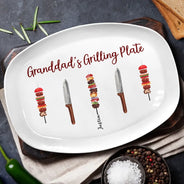 Papa Maître du Grilling - Assiette Personnalisée
