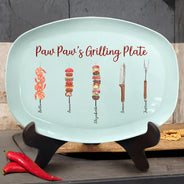 Papa Maître du Grilling - Assiette Personnalisée