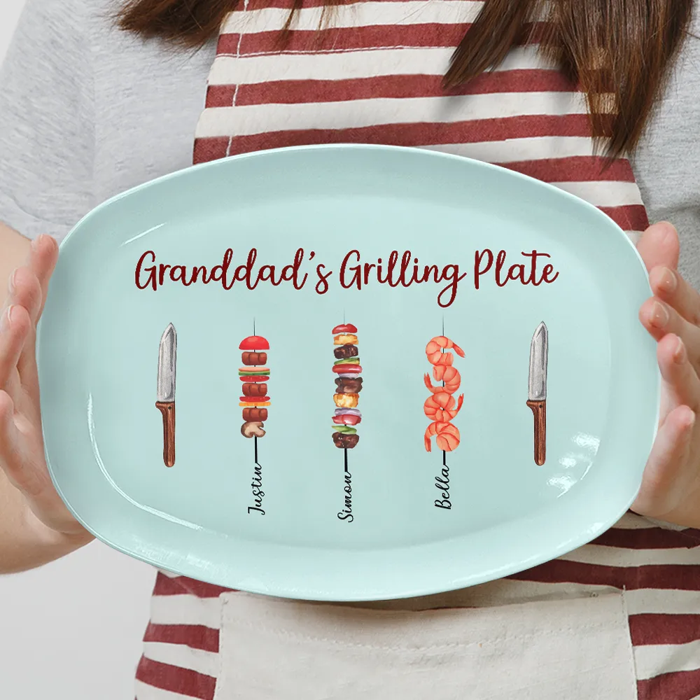 Daddy Grilling Master - Personalized Plate