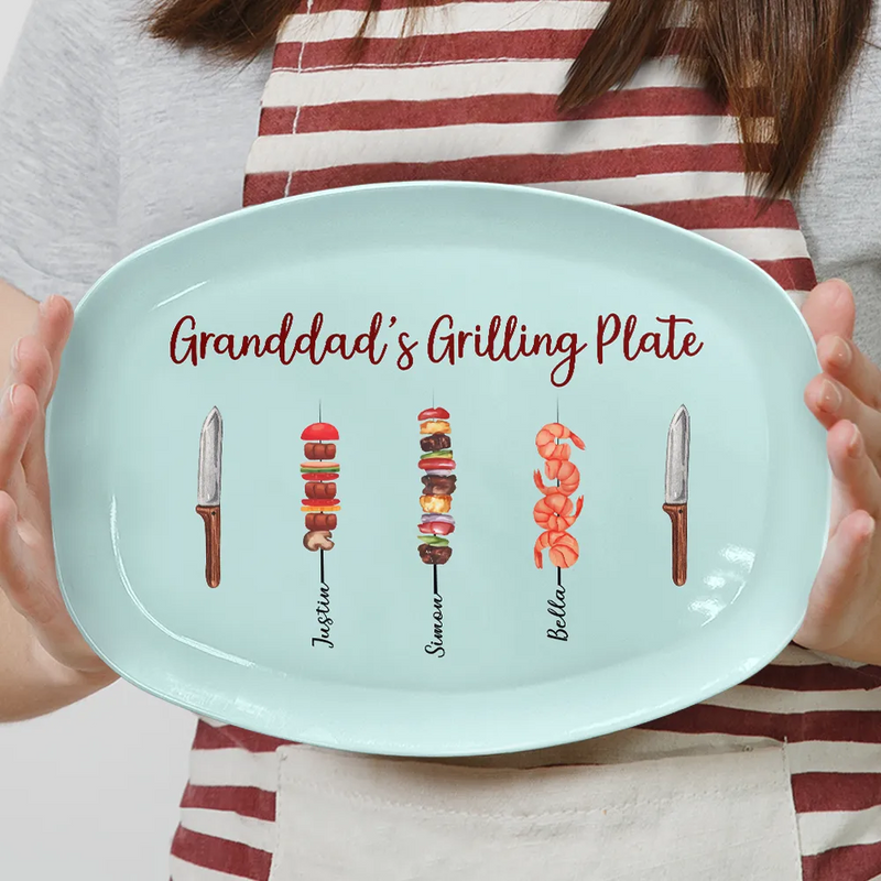 Daddy Grilling Master - Personalized Plate