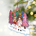 Arbres de Noël Y2K Besties Sisters Best Friends - Décoration acrylique découpée personnalisée 