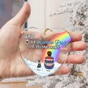 Has Visiting Hours Memorial Pet Christmas - Personalized Heart Shaped Glass Ornament