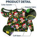 Family - Custom Photo Xmas Led Light - Personalized Unisex Ugly Sweater