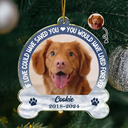 Memorial, Pet Lovers - Custom Photo Memorial You Would Have Lived Forever - Personalized Custom Shaped Acrylic Ornament