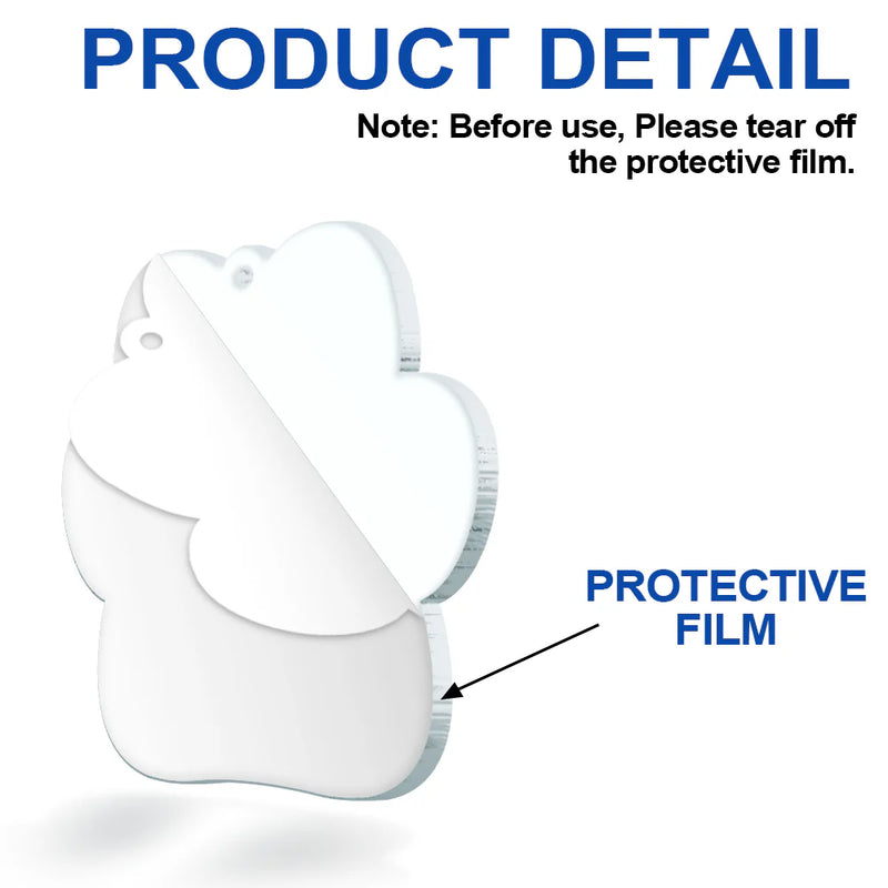 Pet Lovers, Dog Lovers - Memorial Dog Waiting At The Rainbow Bridge - Personalized Custom Shaped Acrylic Ornament