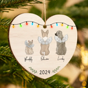 Pet Lovers, Pet Mom, Pet Dad - My Dogs Cats Pets - Personalized Custom Shaped Wooden Ornament