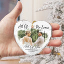 Gift For Couples, Gift For Husband, Gift For Wife, Gift For Boyfriend, Gift For Girlfriend - Custom Photo First Christmas As Mr & Mrs Couples - Personalized Glass Ornament