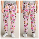 Gift For Mother,Gift For Grandma,Happy - Custom Photo Bee Flowral Best Grandma Ever - Personalized Pajama Pants