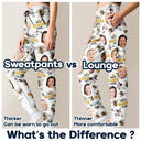 Gift For Mother,Gift For Grandma,Happy - Custom Photo Bee Flowral Best Grandma Ever - Personalized Pajama Pants