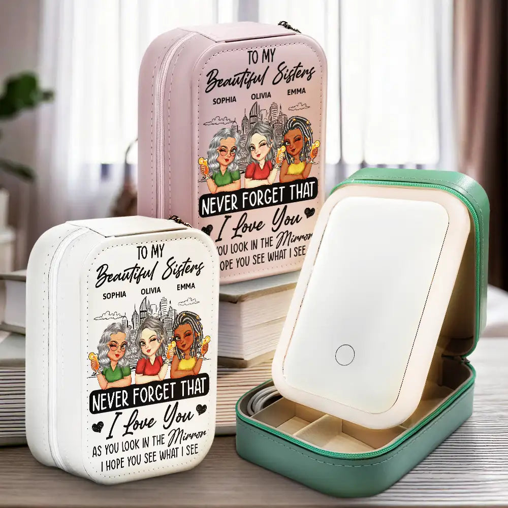 Gift For Bestie - I Hope You See What I See - Personalized Makeup Box With LED Mirror

