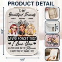 J'espère que tu verras ce que je vois - Coffret de maquillage personnalisé avec miroir LED