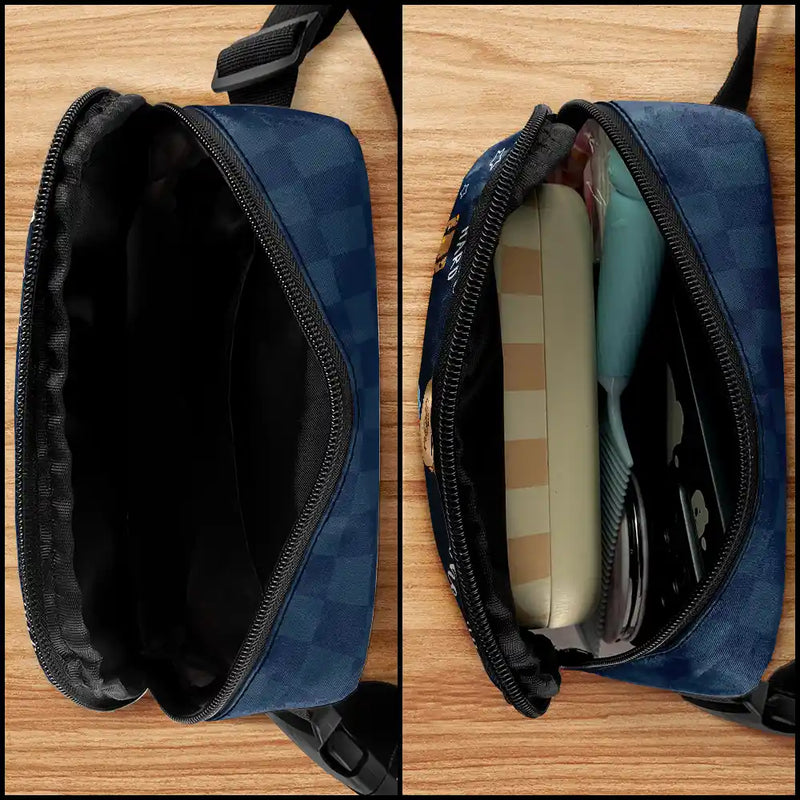 Travel, Gift For Yourself, Gift For Women, Gift For Men - Travel Is My Therapy - Personalized Crossbody Belt Bag