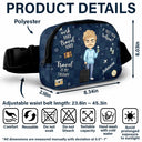 Travel, Gift For Yourself, Gift For Women, Gift For Men - Travel Is My Therapy - Personalized Crossbody Belt Bag