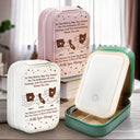 Gift For Bestie, Gift For Sisters - May You Always See The Reflection - Personalized Makeup Box With LED Mirror